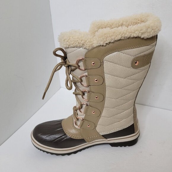 Sorel Tofino II Holiday Snow Boots Winter Tan Insulated Size 6 - Picture 6 of 16